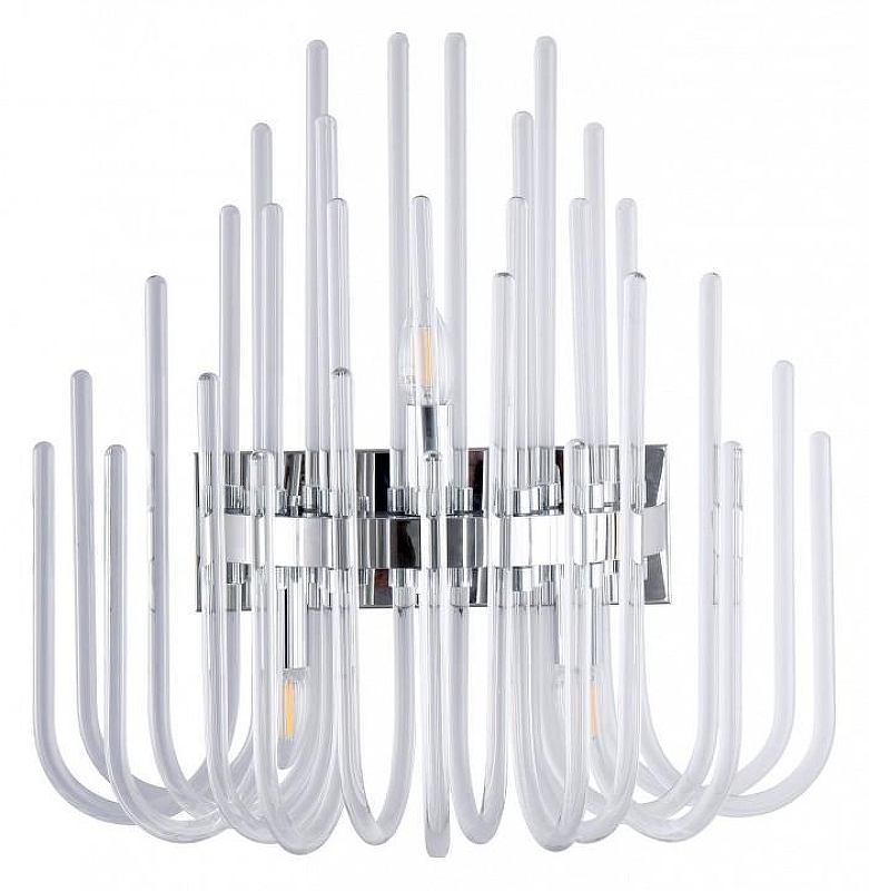 Бра Divinare Romola 6043/02 AP-3 цвет плафона/подвески Прозрачный, цвет арматуры Хром