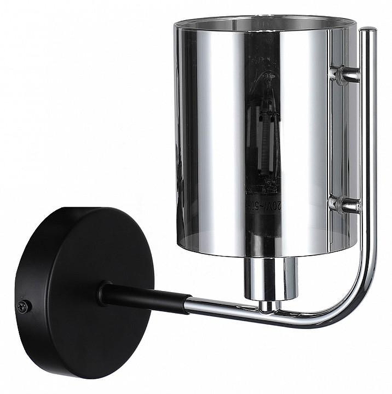 Бра Escada Elegant 671/1A Chrome цвет плафона/подвески Светло-серый, цвет арматуры Хром, Черный