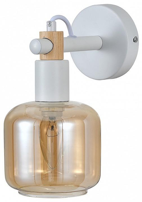 Бра Escada SKALD 1109/1A White цвет плафона/подвески Янтарный, цвет арматуры Белый