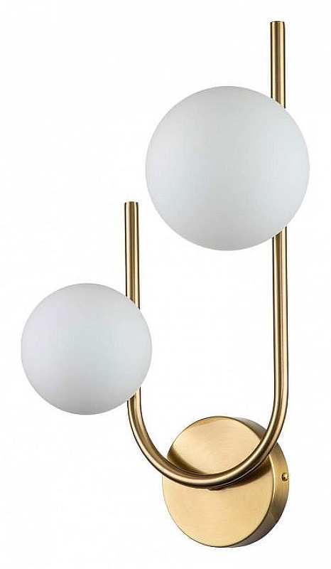 Бра Escada Sphere 642/2A Brass цвет плафона/подвески Белый, цвет арматуры Бронза