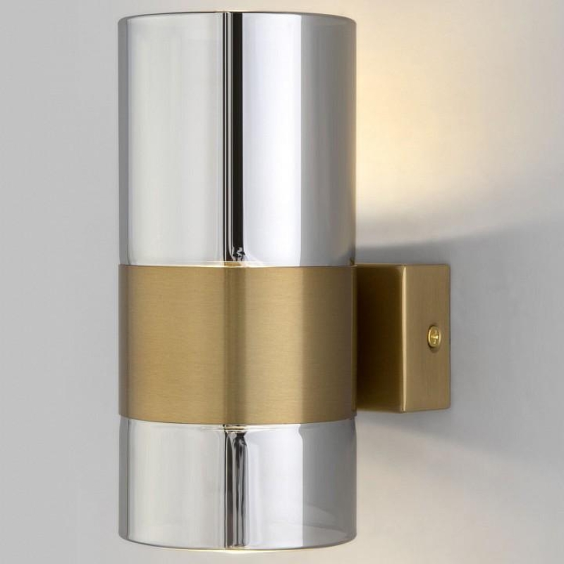 Бра Eurosvet Watford 40021/1 LED латунь/дымчатый цвет плафона/подвески Светло-серый, цвет арматуры Латунь
