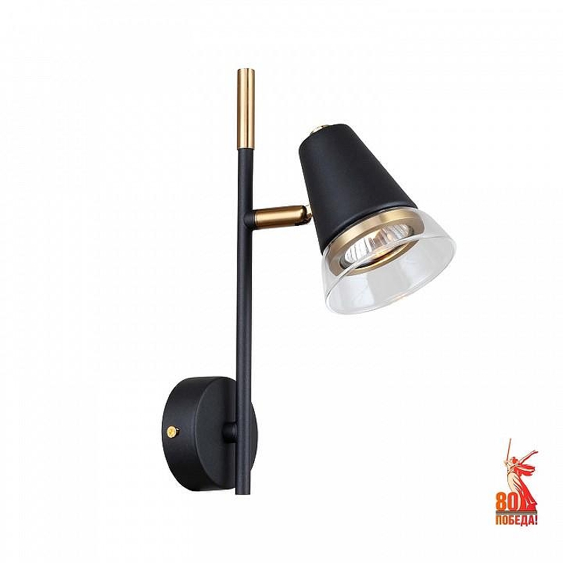 Бра F-promo Trandy 4618-1W цвет плафона/подвески Прозрачный, Хром, цвет арматуры Черный