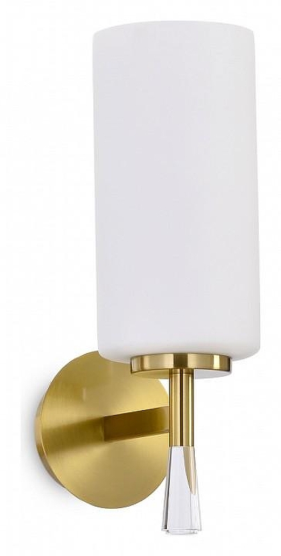 Бра Freya Chic FR2031WL-01BS цвет плафона/подвески Белый, Прозрачный, цвет арматуры Латунь