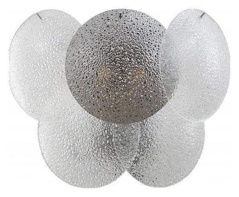 Бра iLamp Rivoli W15617-2 CR+MULT цвет плафона/подвески Дымчатый, Прозрачный, цвет арматуры Хром