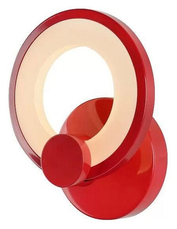 Бра iLedex Ring A001/1 Red цвет плафона/подвески Белый, Красный, цвет арматуры Красный