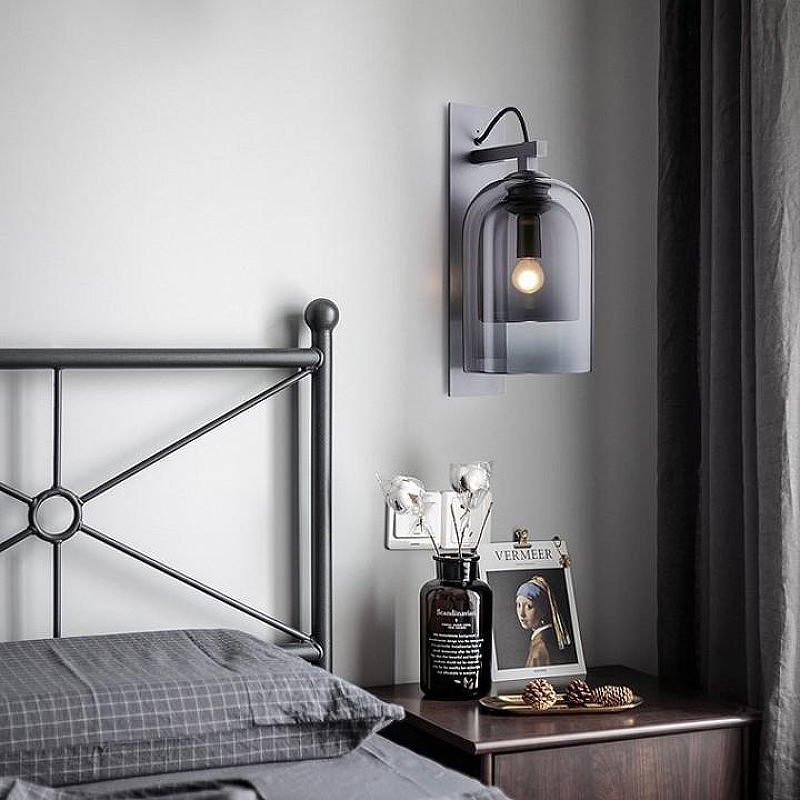 Бра Imperiumloft ARIA-WALL ARIA-WALL01 цвет плафона/подвески Серый, цвет арматуры Серый