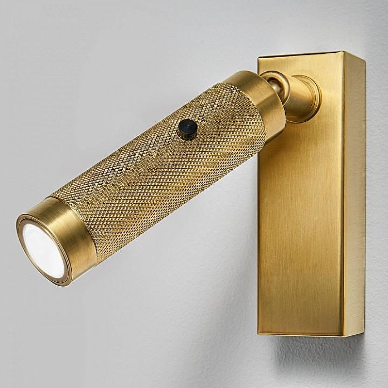 Бра Imperiumloft Chelsom WALL LED KNURL BRASS 44,603 цвет плафона/подвески Латунь, цвет арматуры Латунь