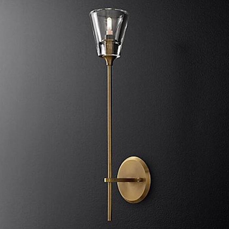 Бра Imperiumloft Torche Verre 44.394 цвет плафона/подвески Прозрачный, цвет арматуры Латунь
