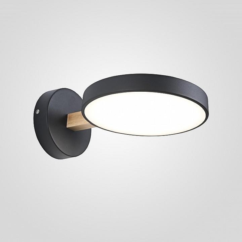 Бра Imperiumloft TURNA Black TURNA-W01 цвет плафона/подвески Черный, цвет арматуры Коричневый, Черный
