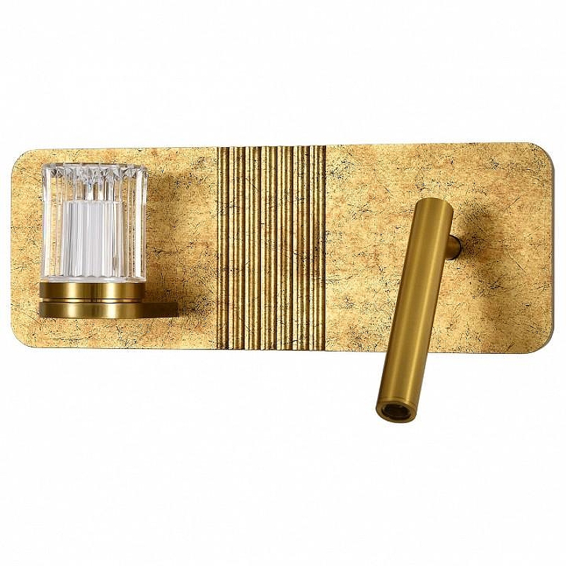 Бра Indigo 14032 14032/2W Gold цвет плафона/подвески Золото, Прозрачный, цвет арматуры Золото