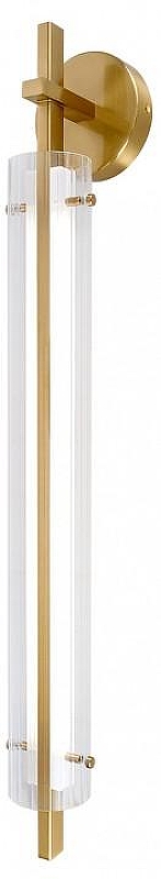 Бра Indigo Vitreo 11067/1W Brass цвет плафона/подвески Белый, Прозрачный, цвет арматуры Бронза