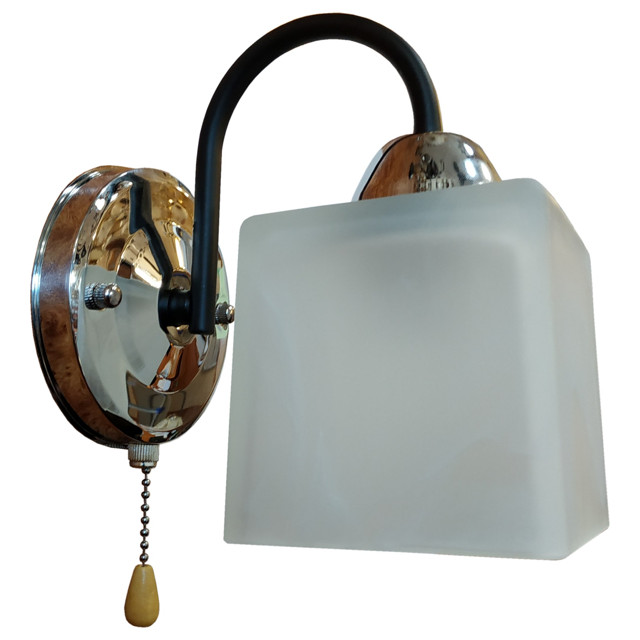 бра Jupiter Lighting Куб E27 60Вт стекло белый