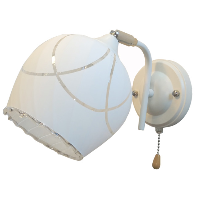 бра Jupiter Lighting Майер E27 60Вт стекло белый