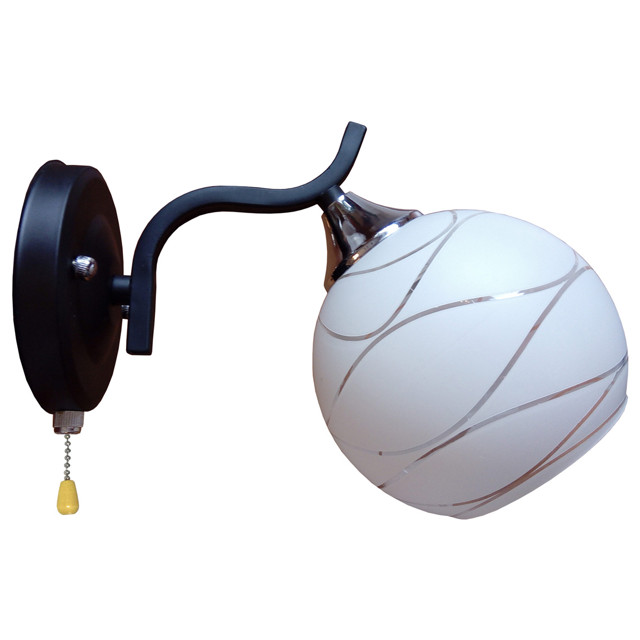 бра Jupiter Lighting Осака E27 60Вт стекло белый