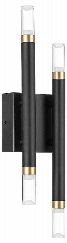 Бра Lightstar 1r1s 734647 цвет плафона/подвески Прозрачный, цвет арматуры Золото, Черный