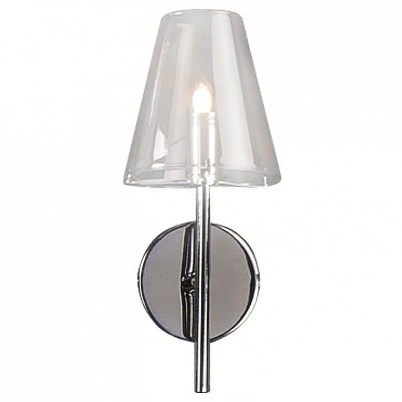 Бра Lightstar D1afano 758614 цвет плафона/подвески Прозрачный, цвет арматуры Хром