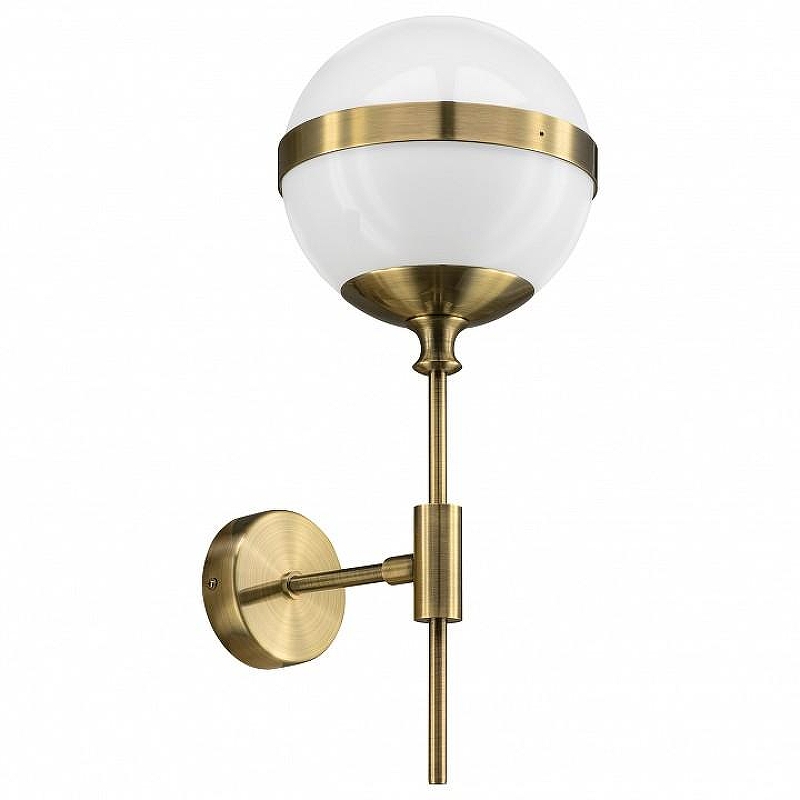 Бра Lightstar Globo 813611 цвет плафона/подвески Белый, Бронза, цвет арматуры Бронза