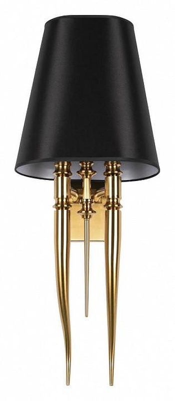 Бра Loft it Brun1lde 10207W/M Gold цвет плафона/подвески Черный, цвет арматуры Золото