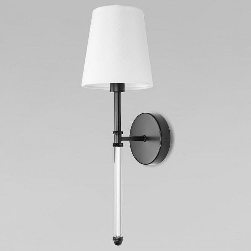 Бра Loft it Cosy 10308W Black цвет плафона/подвески Белый, цвет арматуры Прозрачный, Черный