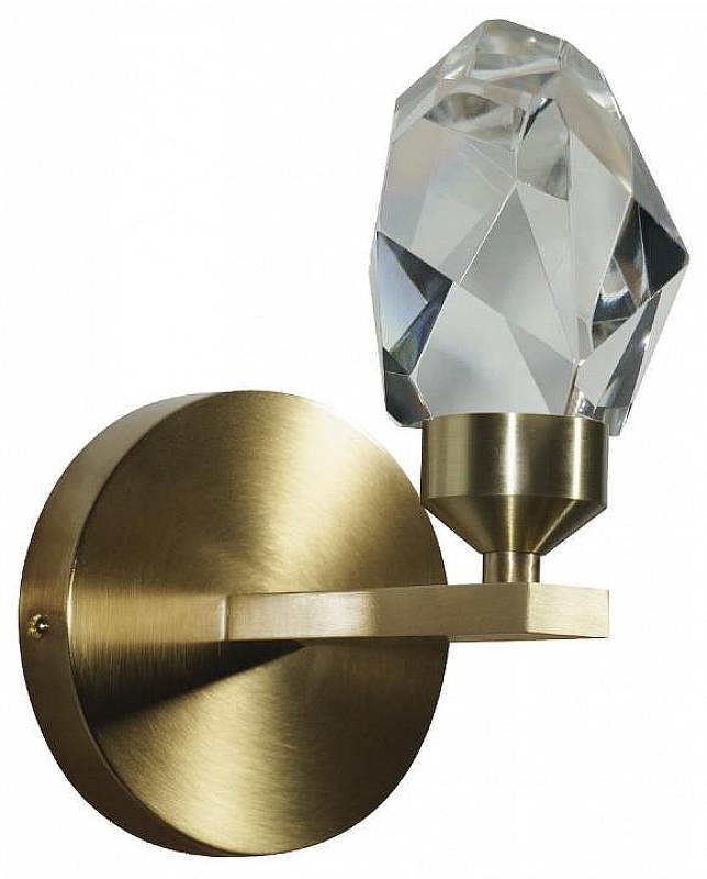 Бра Loft it Rock 10111W Gold цвет плафона/подвески Прозрачный, цвет арматуры Золото