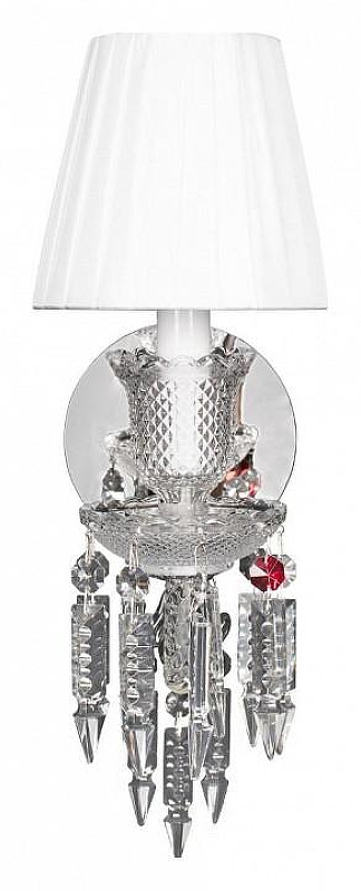 Бра Loft it Zenith 10210/1W White цвет плафона/подвески Белый, Прозрачный, цвет арматуры Прозрачный, Хром
