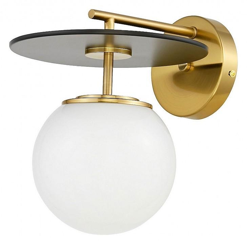 Бра LUMINA DECO Dalton LDW 7014-1 MD+BK цвет плафона/подвески Белый, цвет арматуры Бронза