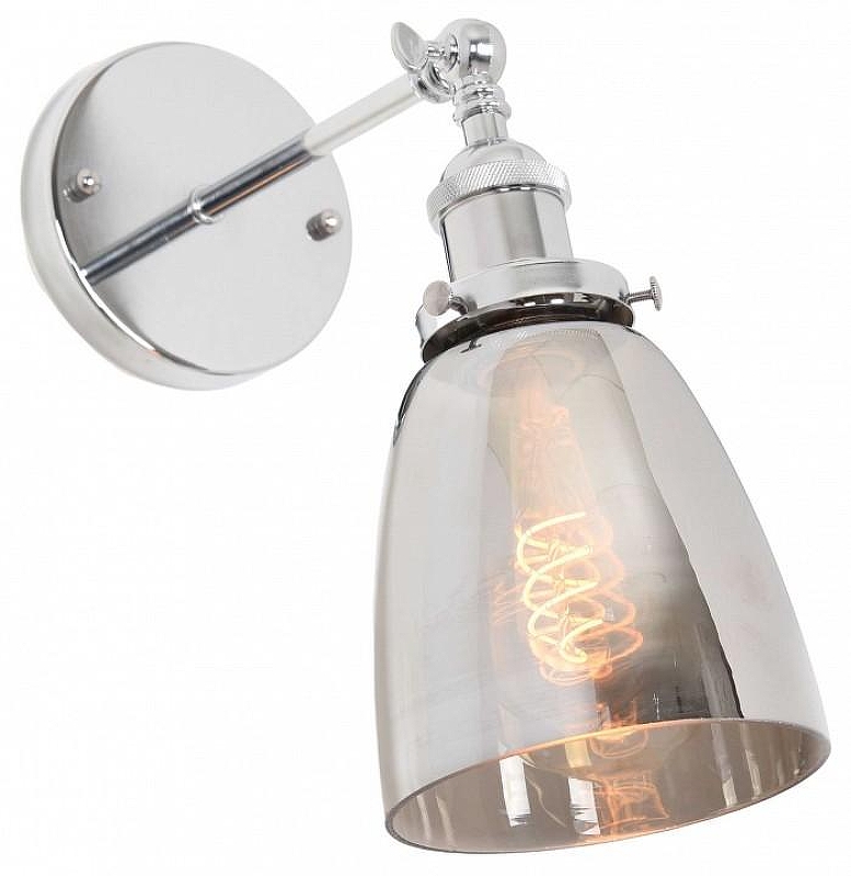Бра LUMINA DECO Fabi LDW 6800-1 CHR+GY цвет плафона/подвески Серебро, цвет арматуры Хром