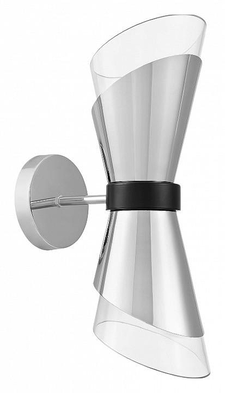 Бра LUMINA DECO Fabro LDW 7013-2 CHR+PR цвет плафона/подвески Прозрачный, Хром, цвет арматуры Хром