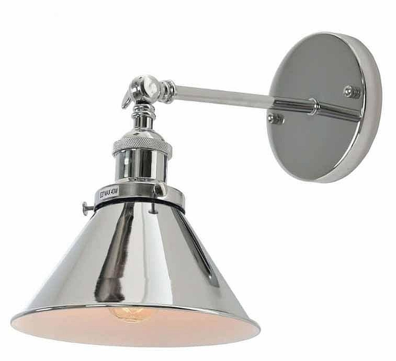 Бра LUMINA DECO Gubi LDW B005-1 CHR цвет плафона/подвески Хром, цвет арматуры Хром