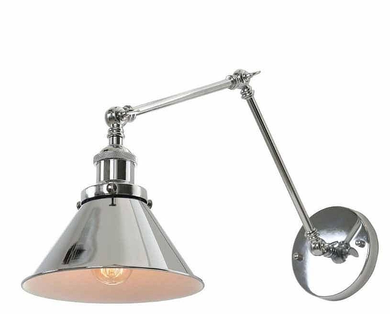 Бра LUMINA DECO Gubi LDW B005-2 CHR цвет плафона/подвески Хром, цвет арматуры Хром