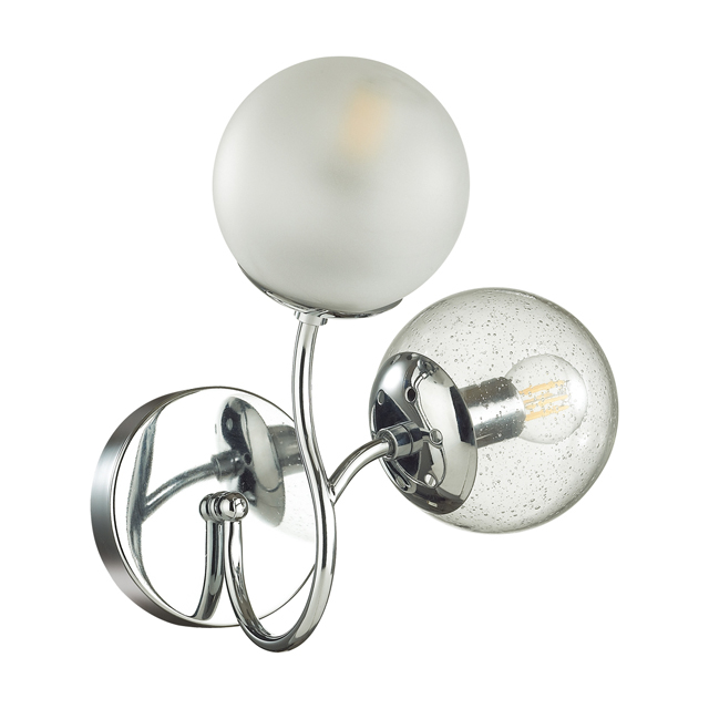 бра LUMION Candice 2х40Вт E14 металл хром