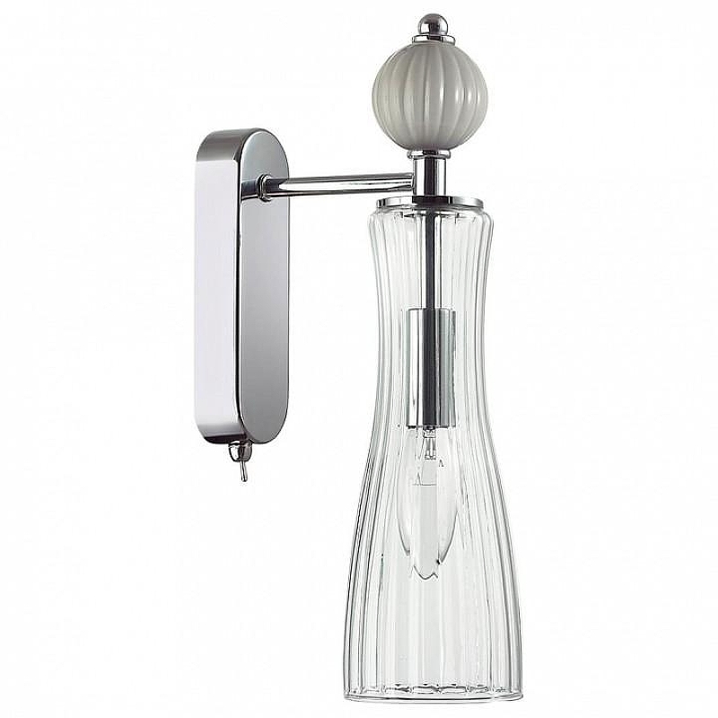 Бра Lumion EMILY 8269/1W цвет плафона/подвески Прозрачный, цвет арматуры Серый, Хром