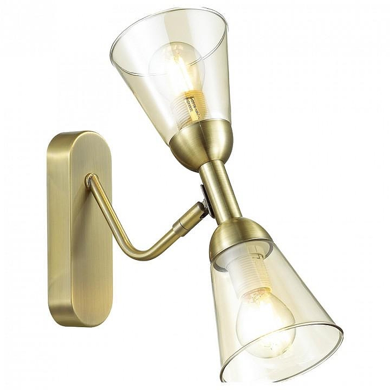 Бра Lumion Ginger 4428/2W цвет плафона/подвески Оранжевый, цвет арматуры Латунь