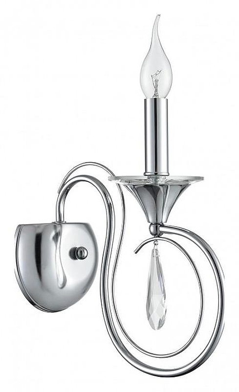 Бра Lumion LAOKA 8032/1W цвет плафона/подвески Прозрачный, цвет арматуры Хром