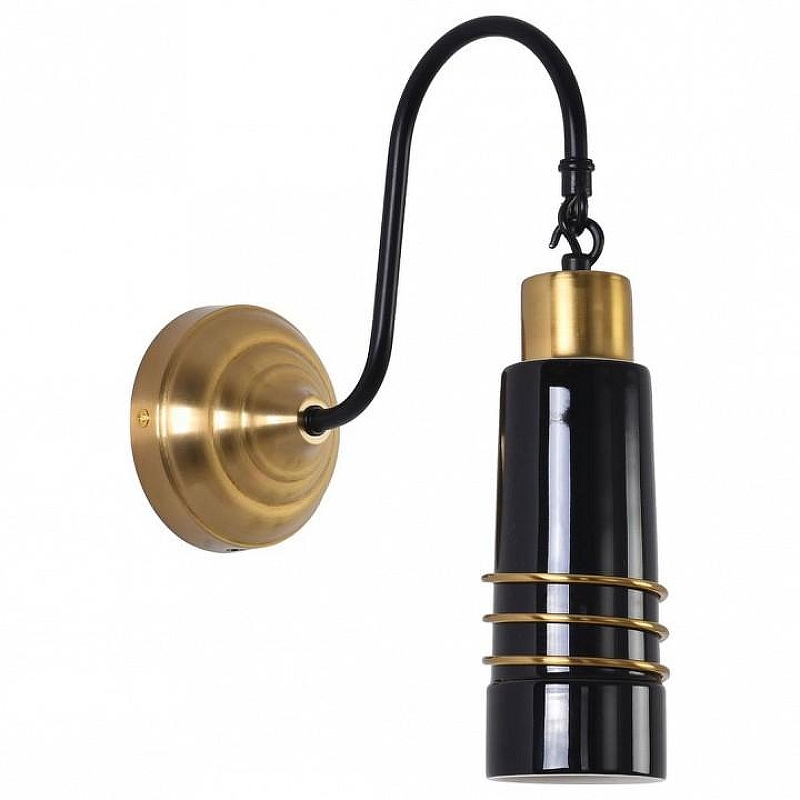 Бра Lumion LILO 8361/1W цвет плафона/подвески Черный, цвет арматуры Черный