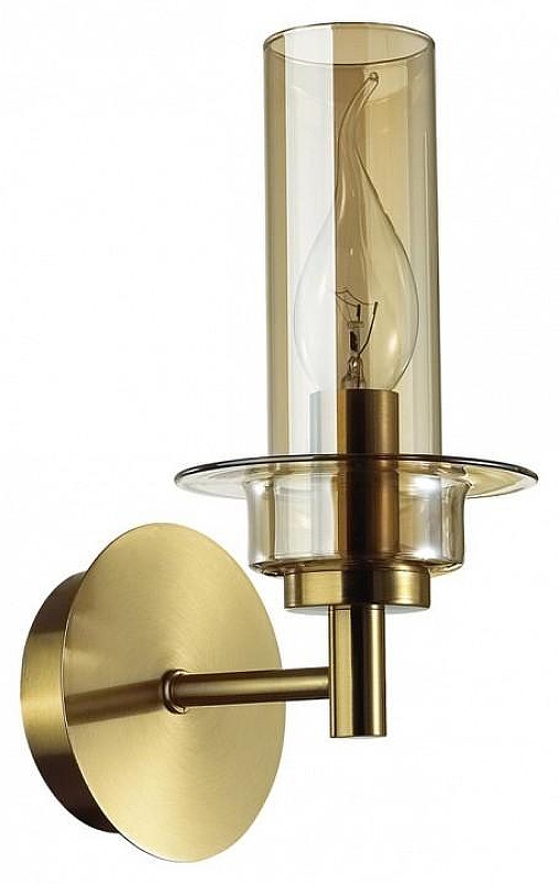 Бра Lumion Madonna 6554/1W цвет плафона/подвески Коньячный, цвет арматуры Бронза