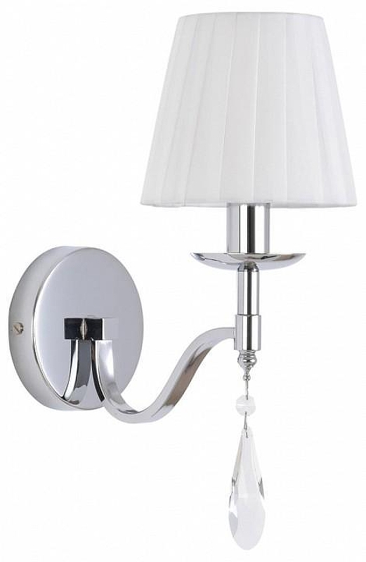 Бра Lumion MAGDA 8316/1W цвет плафона/подвески Белый, Прозрачный, цвет арматуры Хром