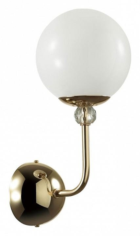 Бра Lumion Marsha 6536/1W цвет плафона/подвески Белый, цвет арматуры Золото, Прозрачный