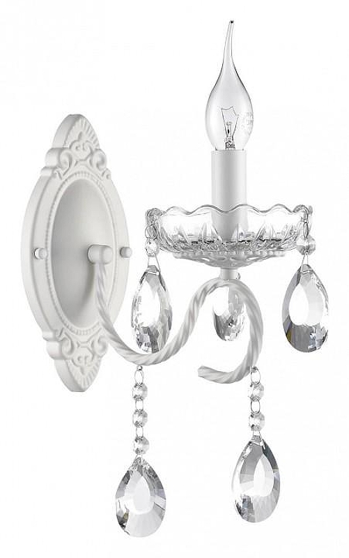 Бра Lumion Snow 8189/1W цвет плафона/подвески Прозрачный, цвет арматуры Белый