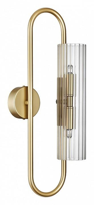 Бра Lumion Toronto 6560/2W цвет плафона/подвески Прозрачный, цвет арматуры Золото
