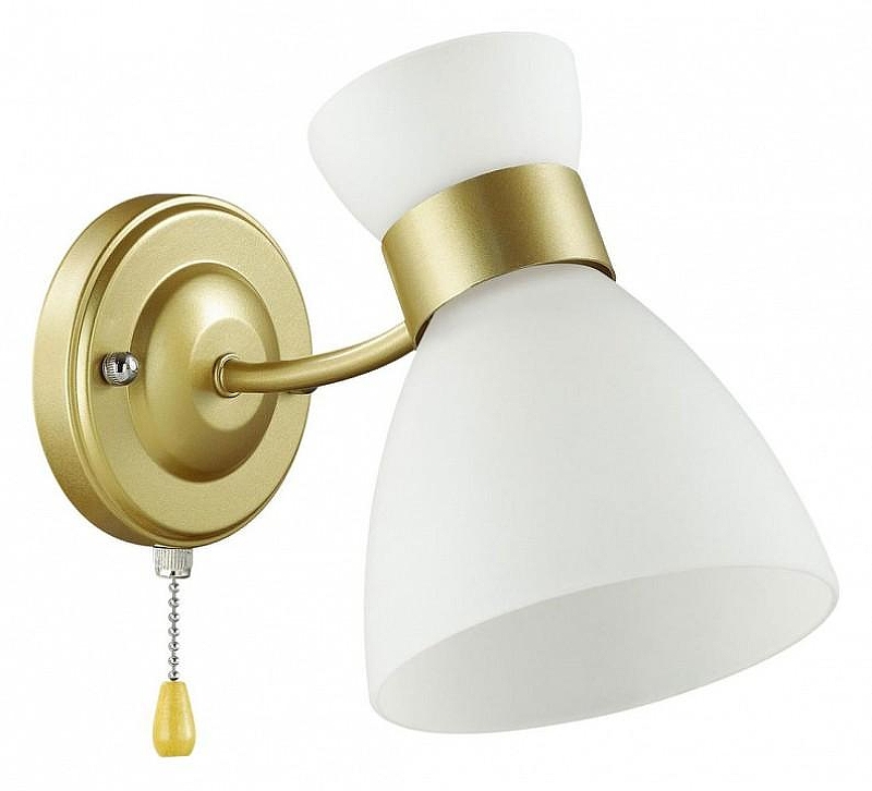 Бра Lumion Wilma 4535/1W цвет плафона/подвески Белый, цвет арматуры Золото