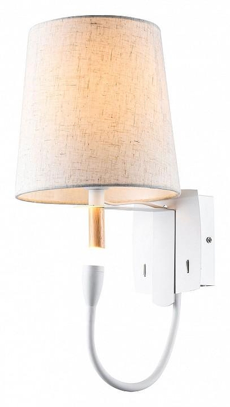 Бра Lussole Cozy LSP-8234V цвет плафона/подвески Белый, цвет арматуры Белый