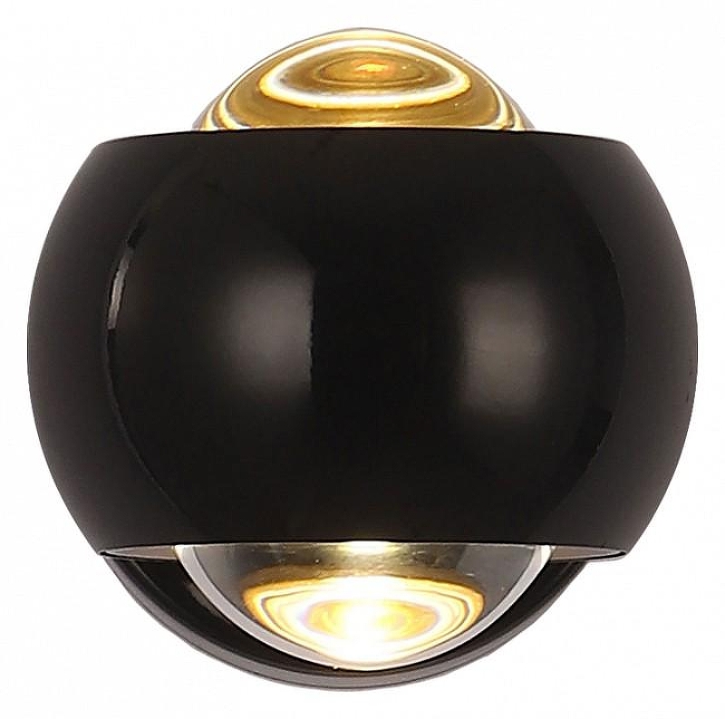 Бра Lussole Everett LSP-7075 цвет плафона/подвески Прозрачный, Хром, цвет арматуры Черный