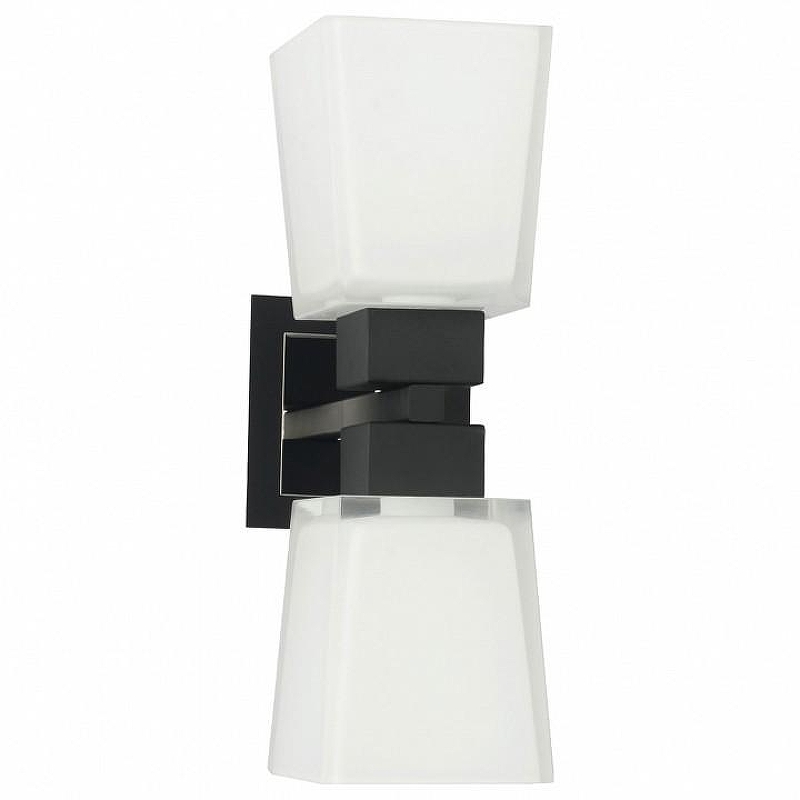 Бра Lussole Lente LSC-2501-02 цвет плафона/подвески Белый, цвет арматуры Хром, Черный