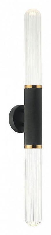Бра Lussole LSP-8481 LSP-8484 цвет плафона/подвески Прозрачный, цвет арматуры Бронза, Черный