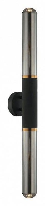 Бра Lussole LSP-8481 LSP-8485 цвет плафона/подвески Серый, цвет арматуры Бронза, Черный