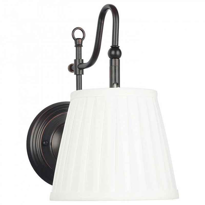 Бра Lussole Milazzo LSL-2901-01 цвет плафона/подвески Белый, цвет арматуры Черный