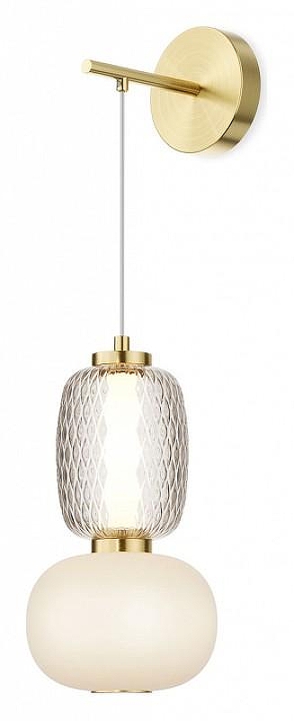 Бра Maytoni Pattern MOD267WL-L18G3K цвет плафона/подвески Белый, Прозрачный, цвет арматуры Золото