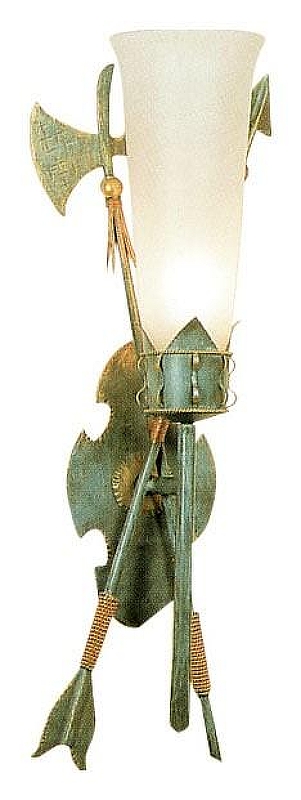 Бра MM Lampadari 5384 5384/A1 V1017 цвет плафона/подвески Бежевый, цвет арматуры Зеленый