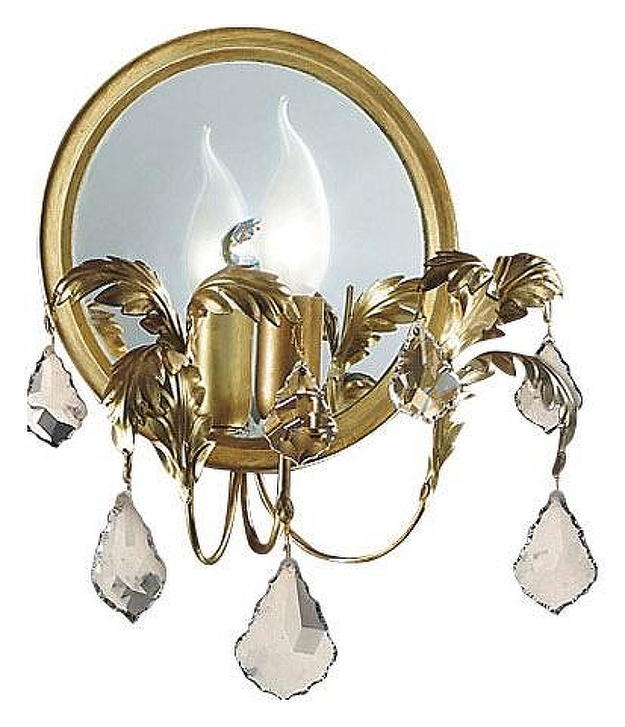 Бра MM Lampadari Specchio 6474/A1 V1876 XP цвет плафона/подвески Прозрачный, цвет арматуры Белый